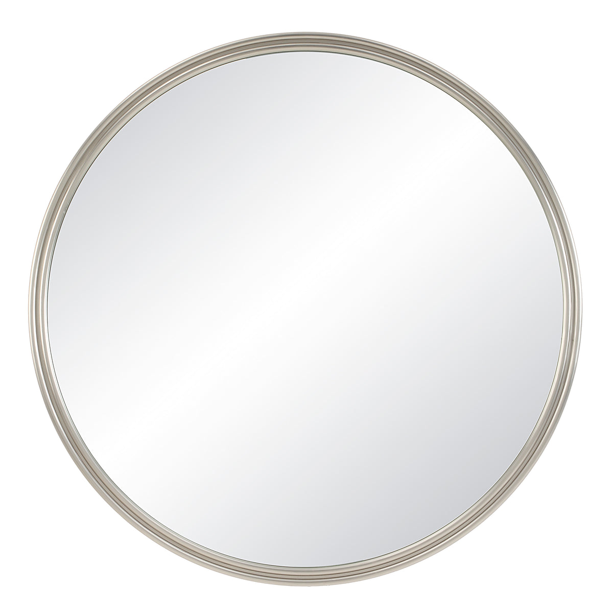 Oltimo 40" Tall Round Wall Mirror, Grey-Mirrors-DECOROLALA