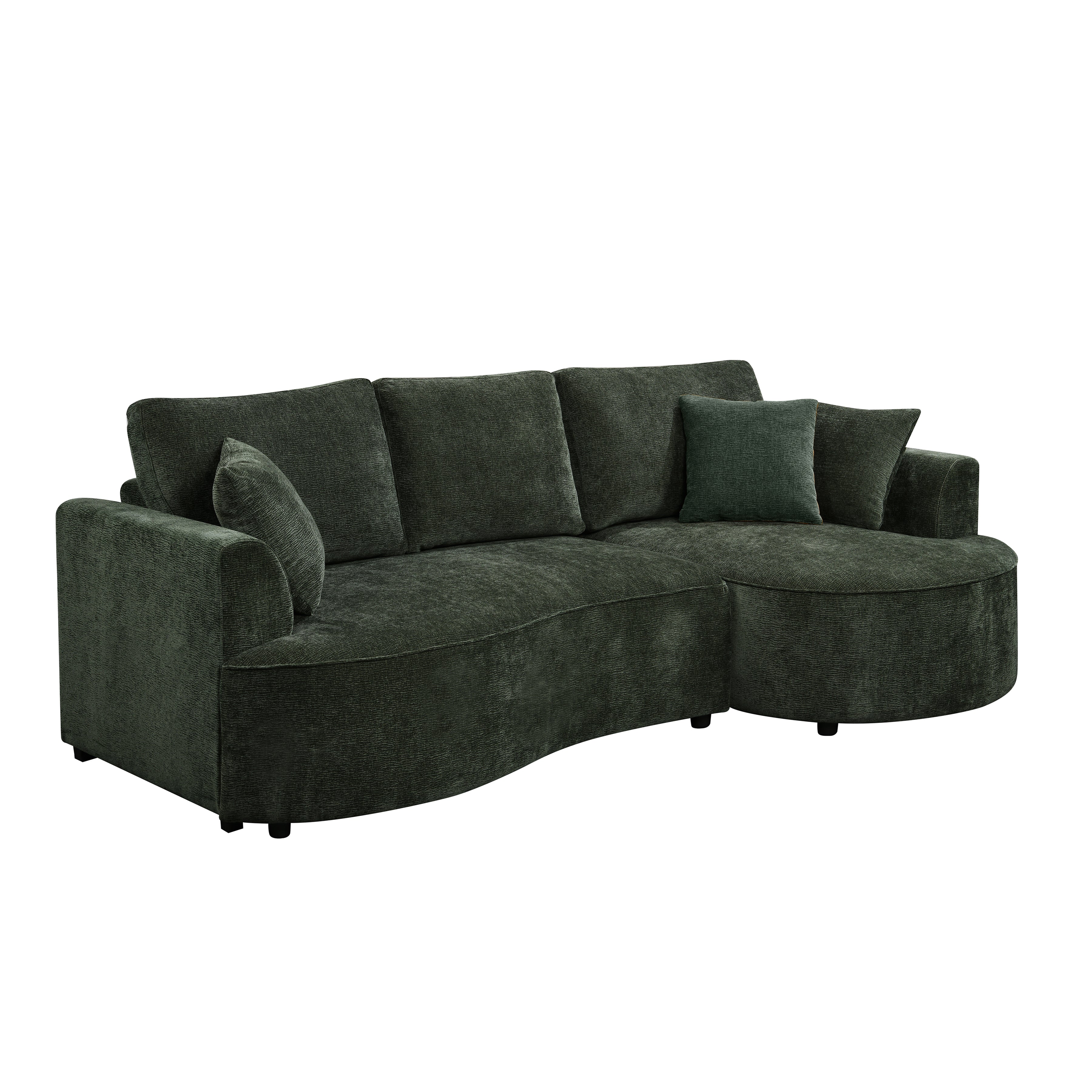 Ondo 98 in. Sleeper Sectional with Storage Chaise-Furniture > Sofas-DECOROLALA