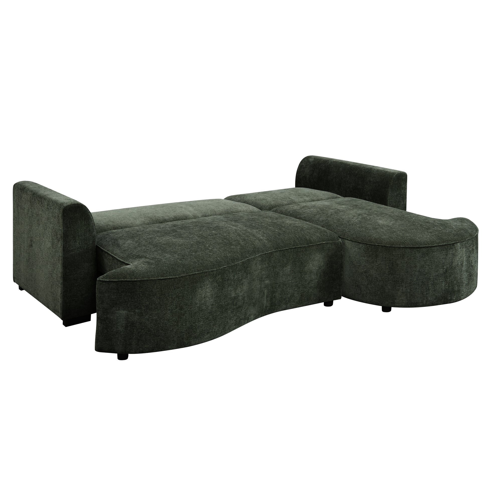 Ondo 98 in. Sleeper Sectional with Storage Chaise-Furniture > Sofas-DECOROLALA