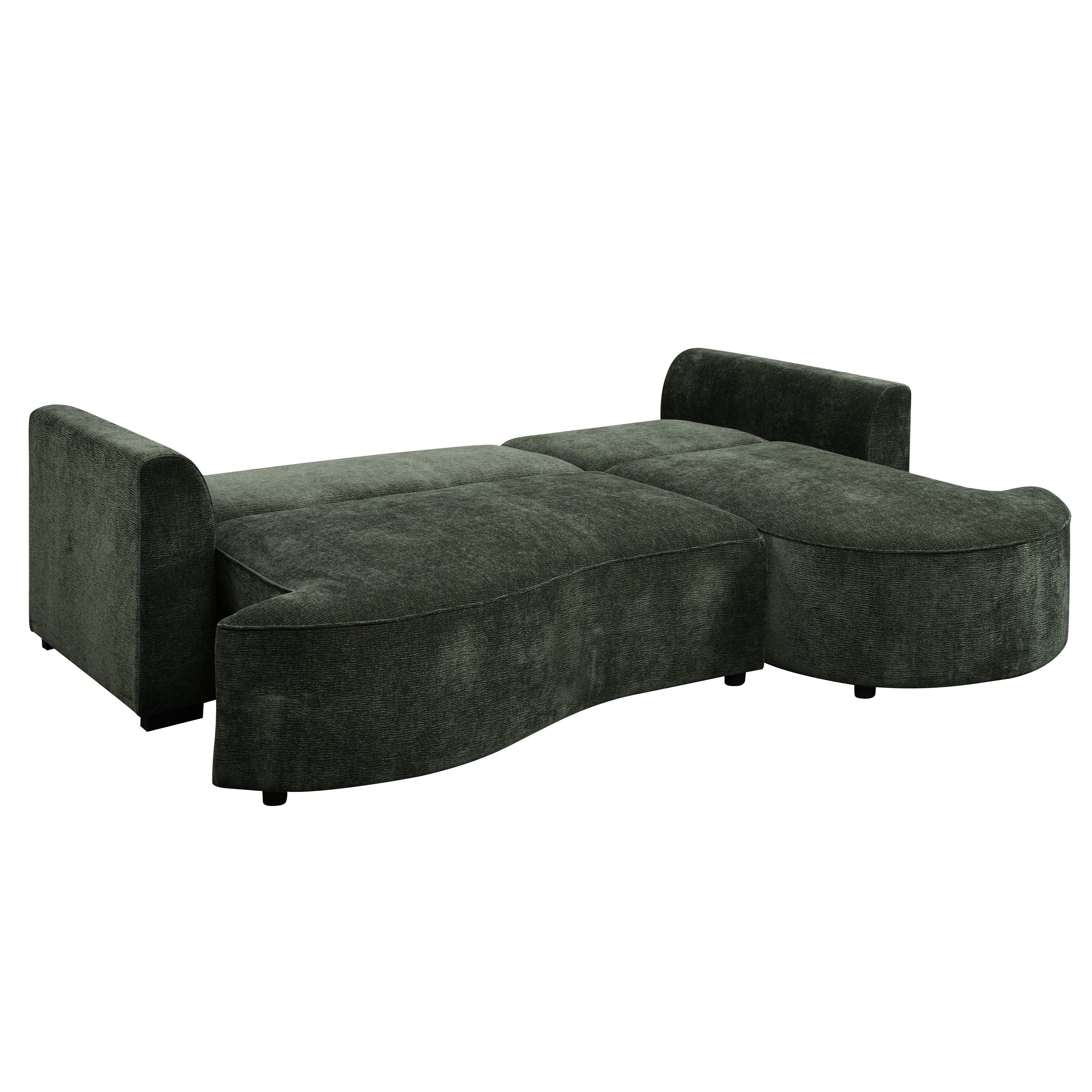 Ondo 98 in. Sleeper Sectional with Storage Chaise-Furniture > Sofas-DECOROLALA