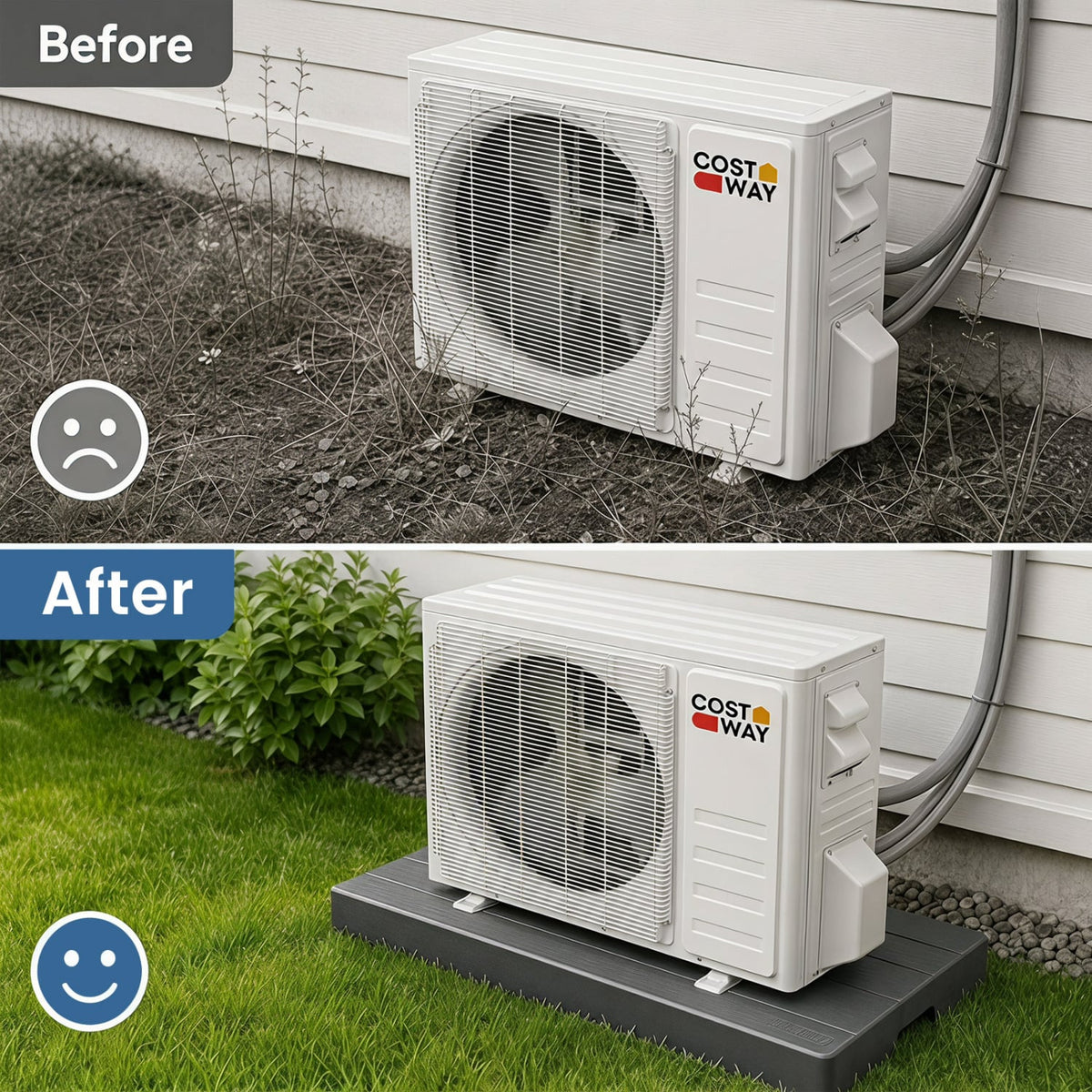Only C$29.99! Mini Split Condenser Pad-Mini Split AC Accessories-DECOROLALA