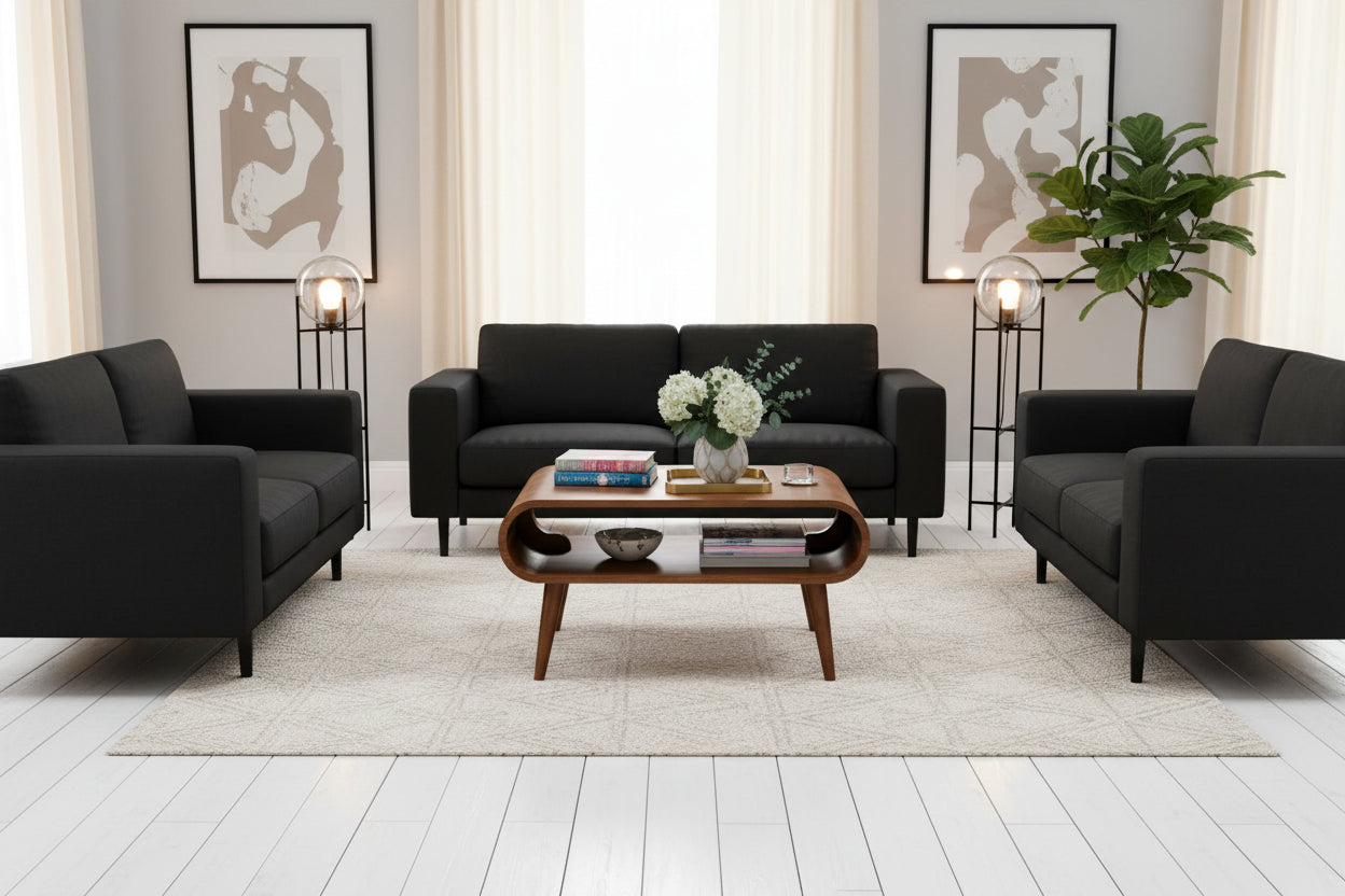 Open Chestnut Coffee Table - Solid Mango Wood Modern Design-Coffee Table-DECOROLALA