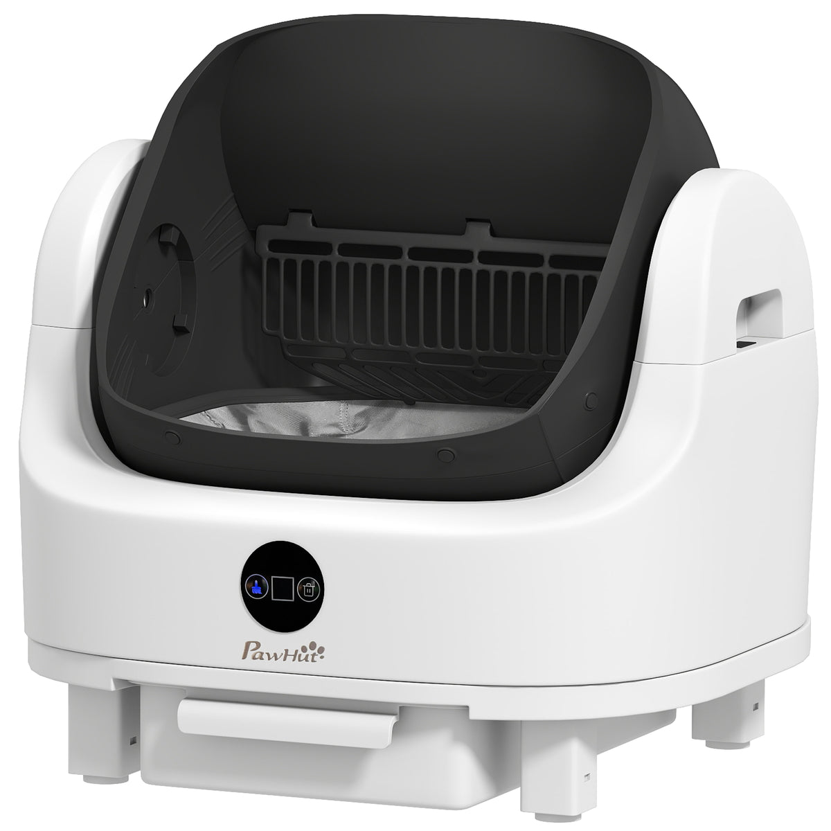 Open-Top Automatic Self-Cleaning Cat Litter Box - 8L White-Cats-DECOROLALA