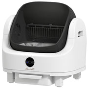 Open-Top Automatic Self-Cleaning Cat Litter Box - White-DECOROLALA