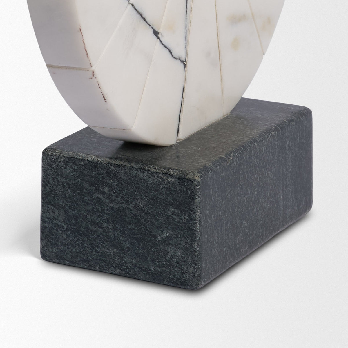 Orin Marble Round Disc Decorative Object-Decorative Objects-DECOROLALA