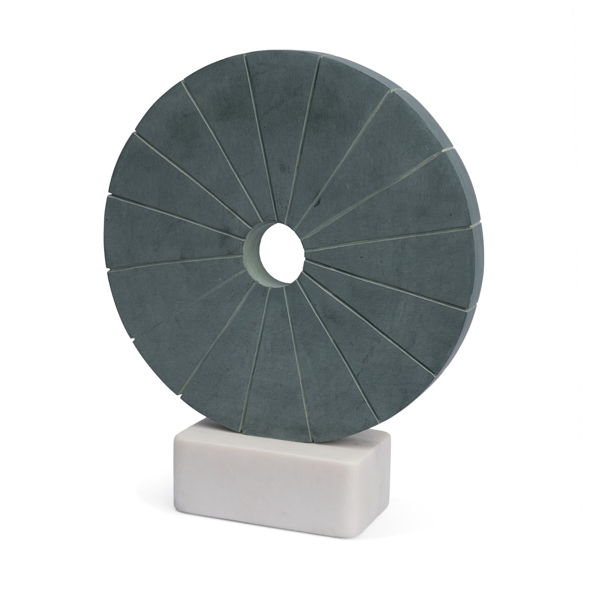 Orin Marble Round Disc Decorative Object-Decorative Objects-DECOROLALA