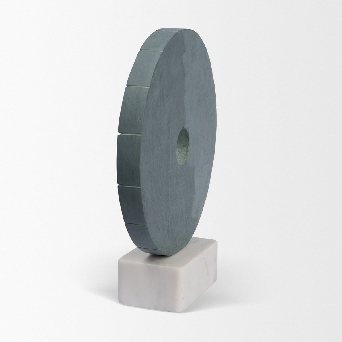 Orin Marble Round Disc Decorative Object-Objects-DECOROLALA