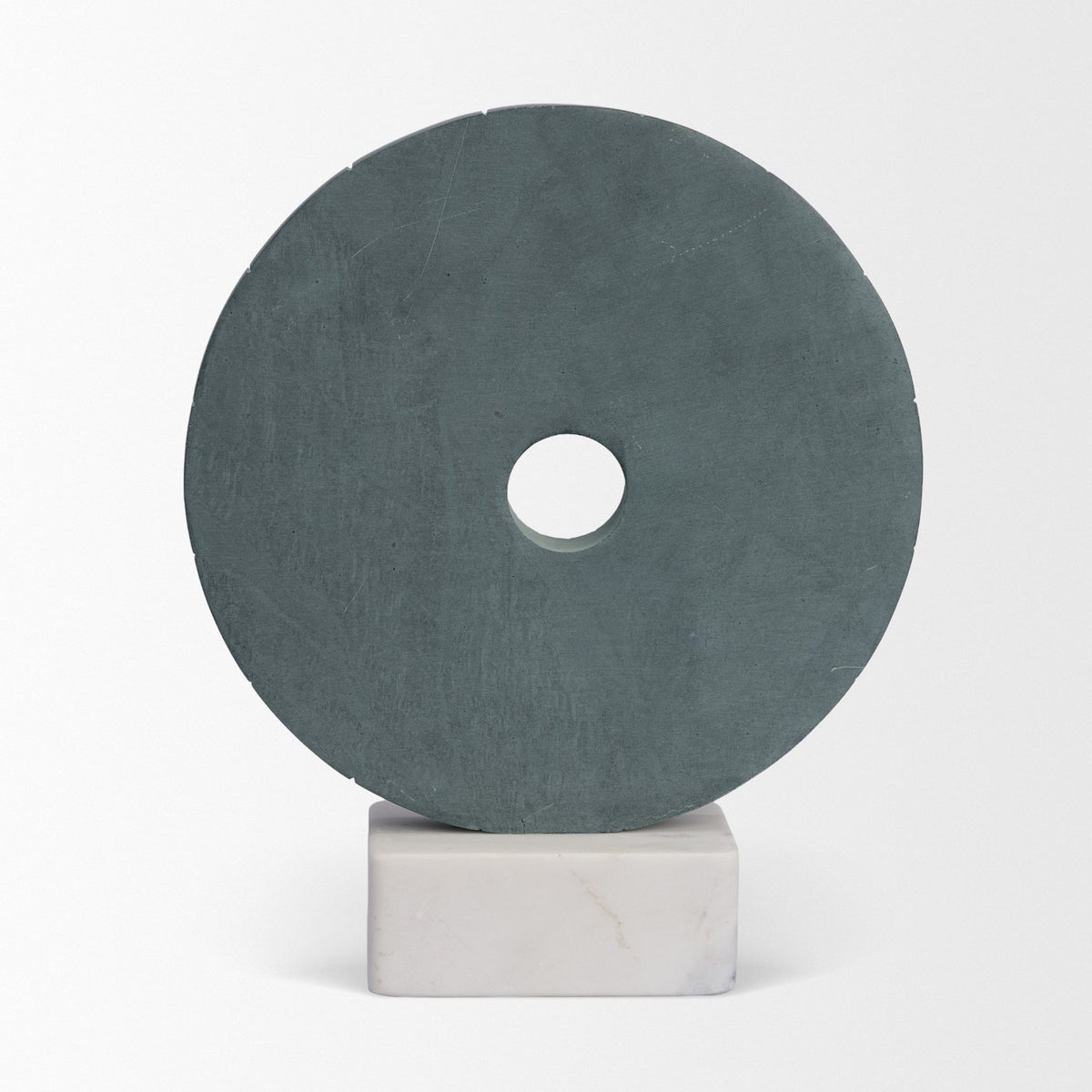 Orin Marble Round Disc Decorative Object-Objects-DECOROLALA