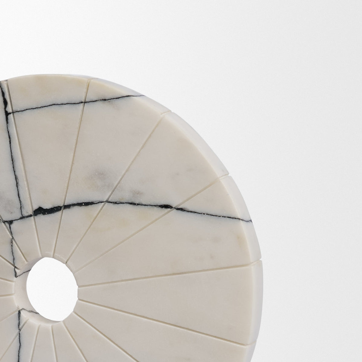 Orin Marble Round Disc Decorative Object-Objects-DECOROLALA