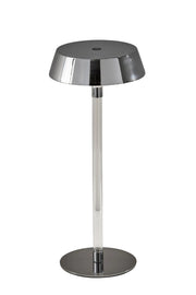 Orla LED Cordless Table Lamp- Chrome-Lighting-DECOROLALA