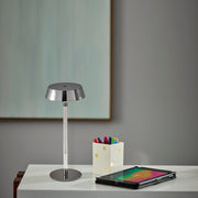 Orla LED Table Lamp Chrome 14.5" Dimmable-Lighting-DECOROLALA