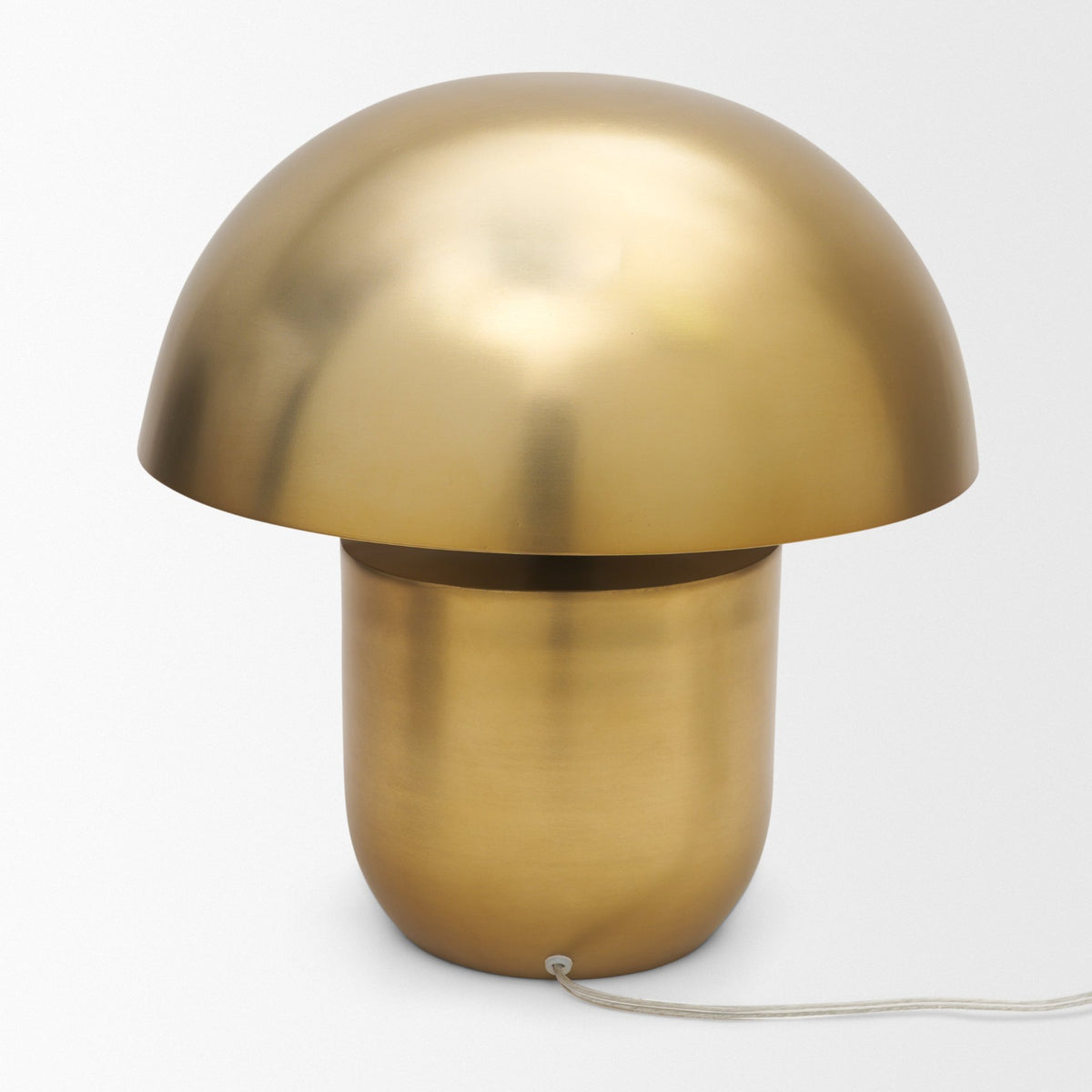 Orlo 15.4" Gold Metal Mushroom Table Lamp-Table Lamps-DECOROLALA