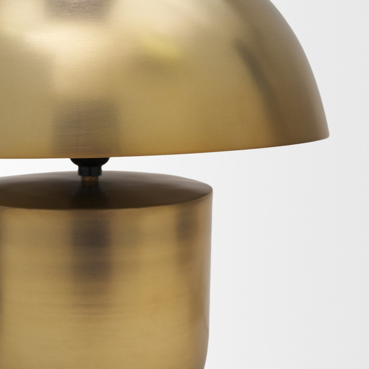 Orlo 15.4" Gold Metal Mushroom Table Lamp-Table Lamps-DECOROLALA