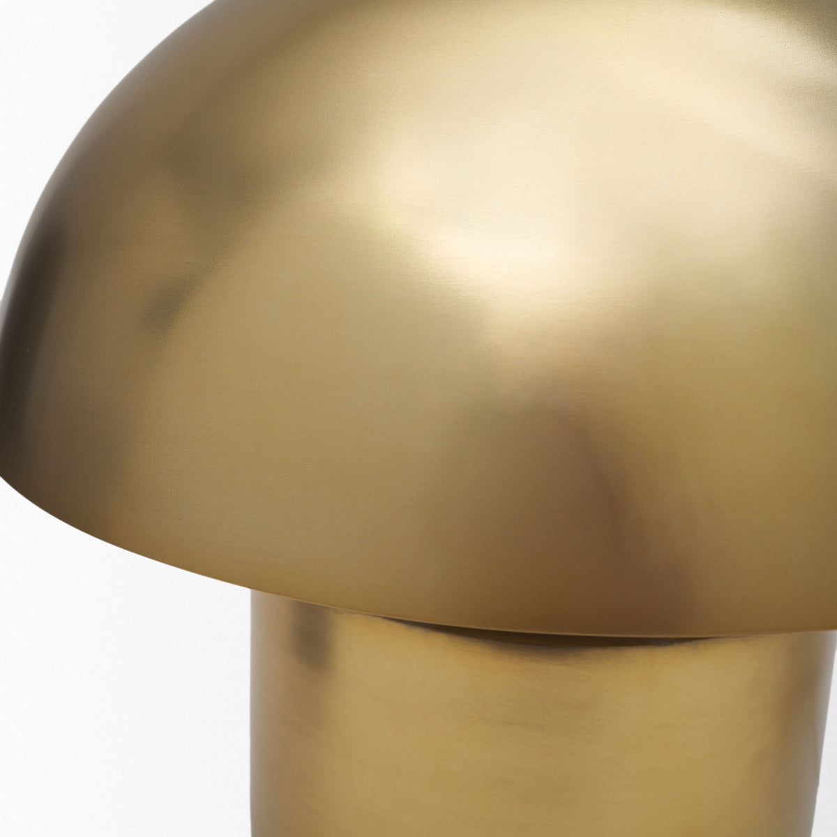 Orlo 15.4" Gold Metal Mushroom Table Lamp-Table Lamps-DECOROLALA