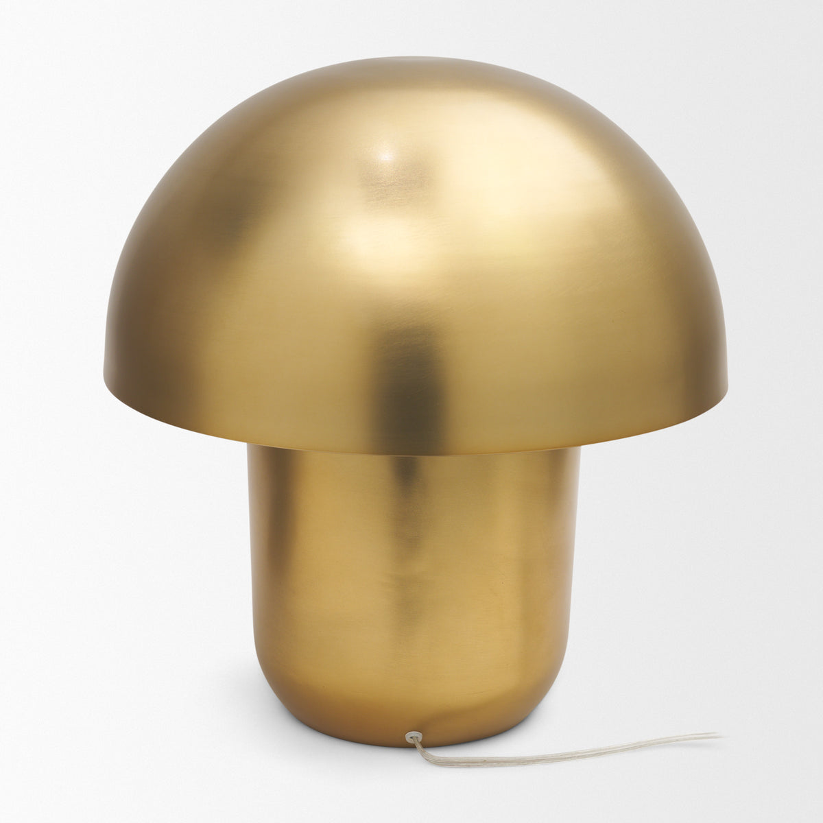 Orlo 18" Gold Metal Mushroom Table Lamp-Table Lamps-DECOROLALA