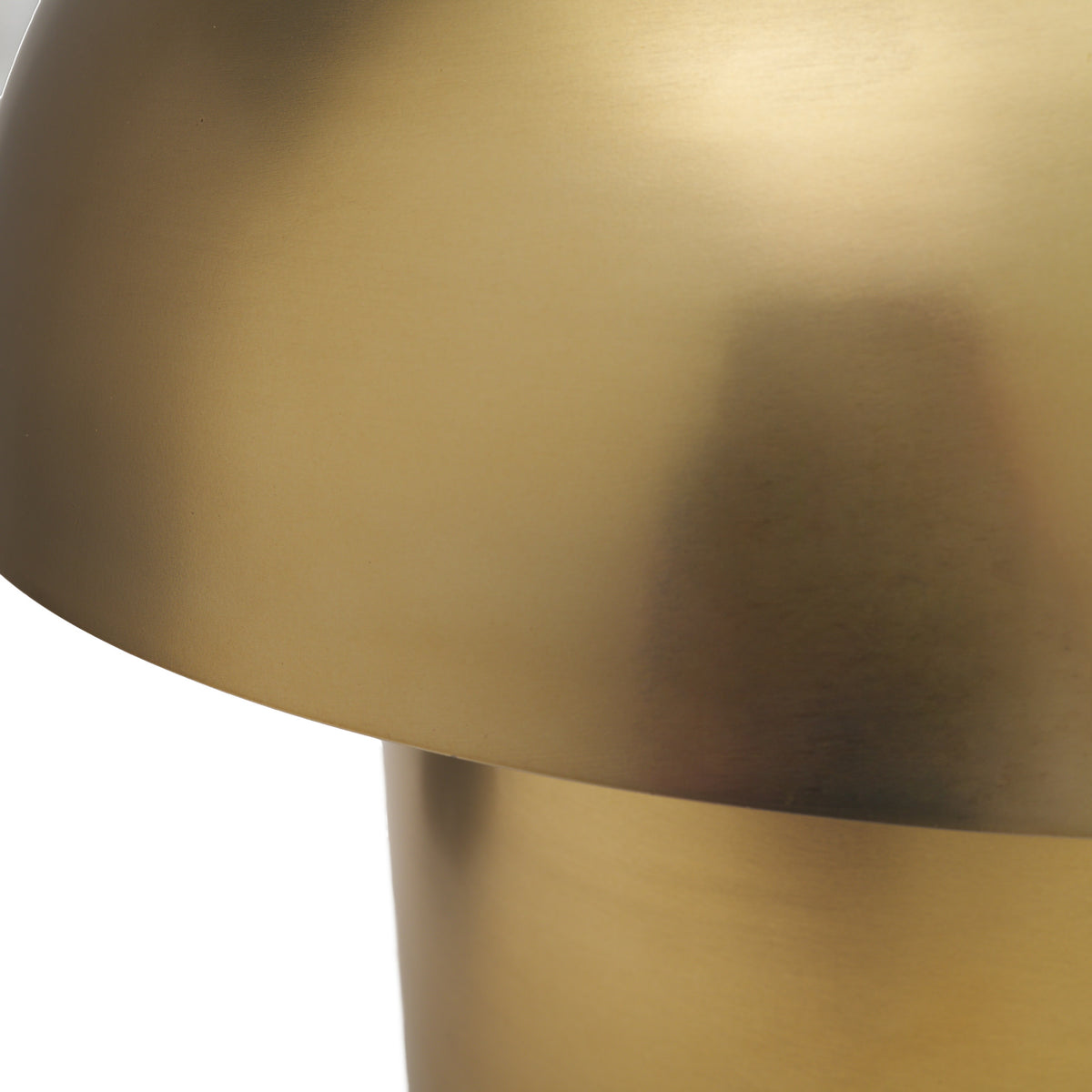 Orlo 18" Gold Metal Mushroom Table Lamp-Table Lamps-DECOROLALA