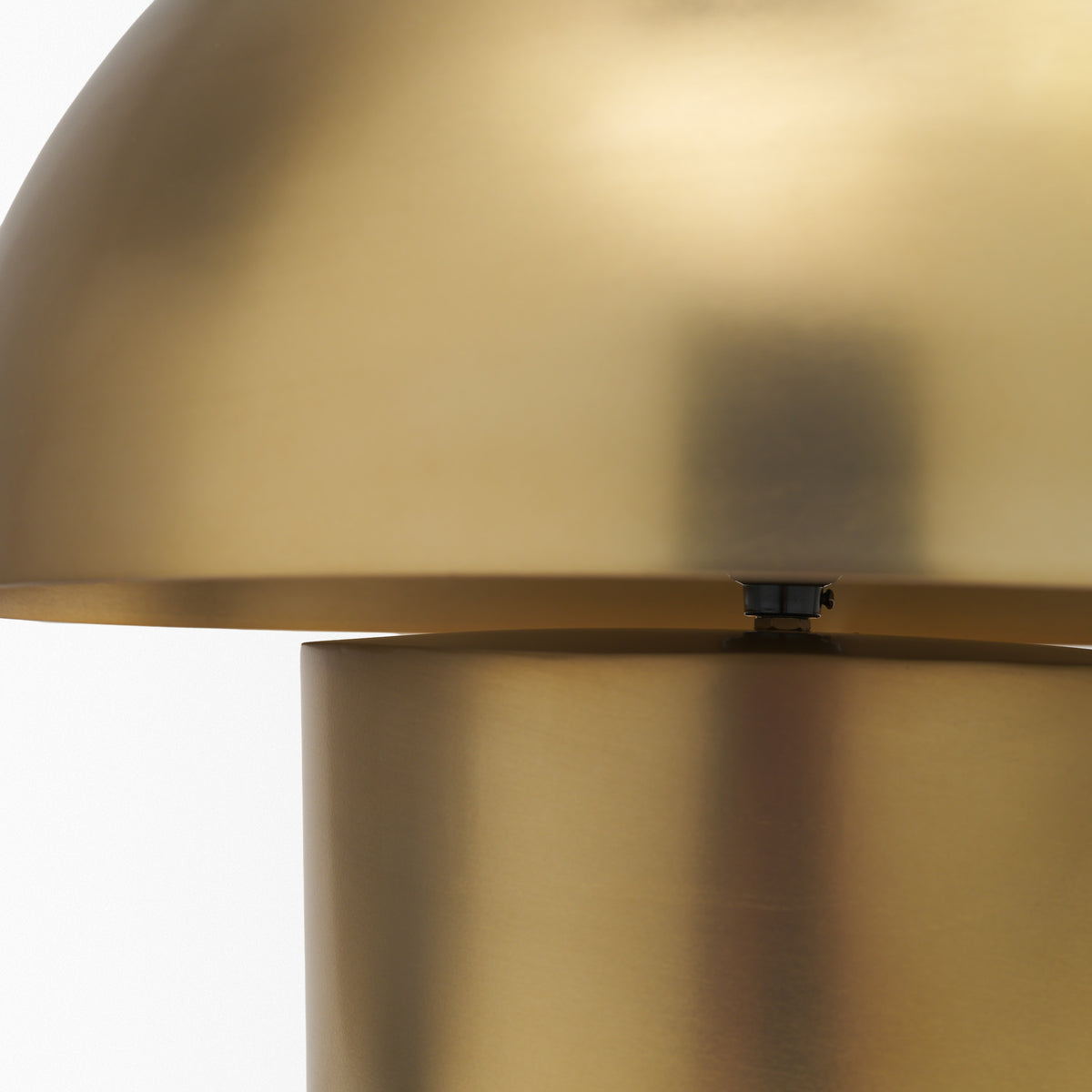 Orlo 18" Gold Metal Mushroom Table Lamp-Table Lamps-DECOROLALA
