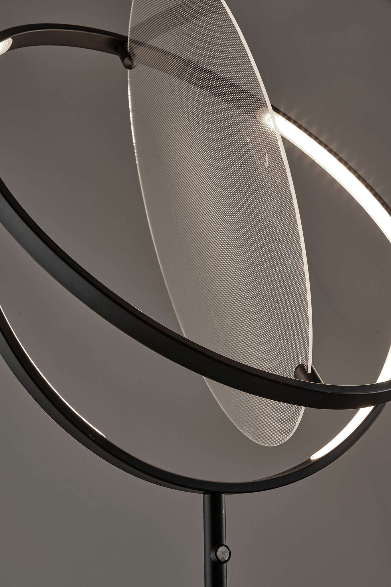 Orsa LED Floor Lamp - Black Marble Base 77.5"-Lighting-DECOROLALA