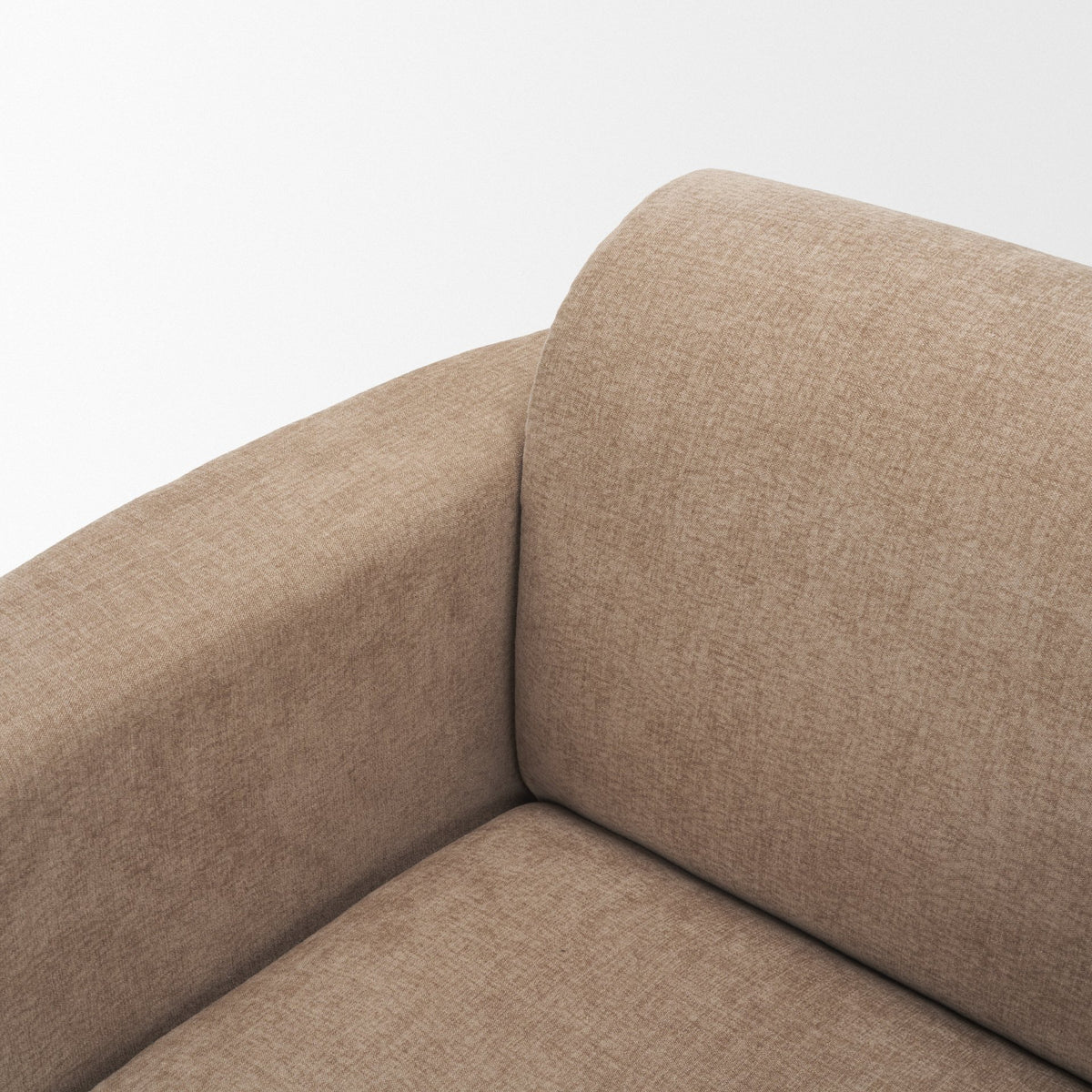 Oskar Chocolate Fabric w/ Brown Wood Base Swivel Accent Chair-Accent Chairs-DECOROLALA