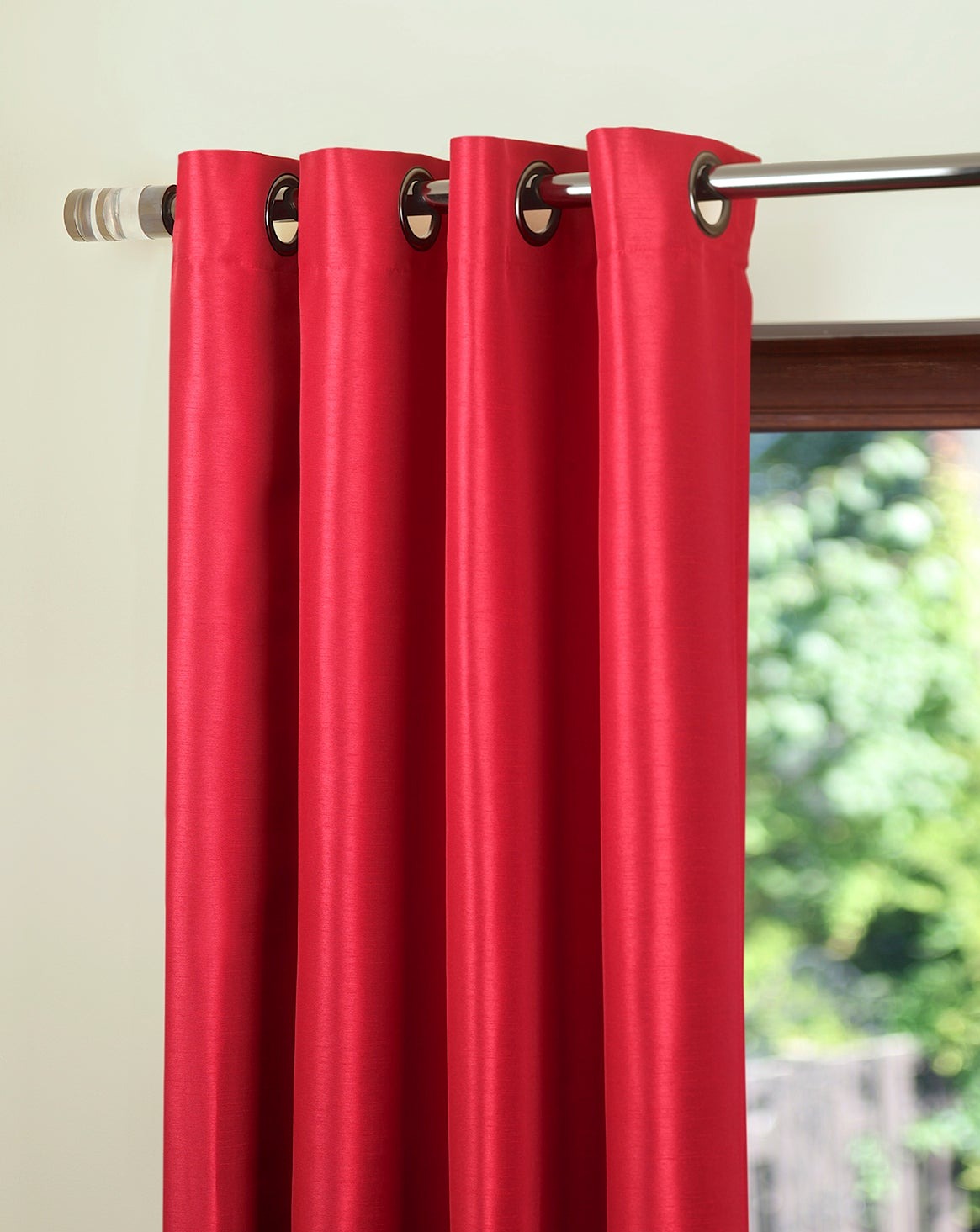 Oslo Faux Silk Dim Out Grommet Curtain 54"x 108"-Curtains-DECOROLALA