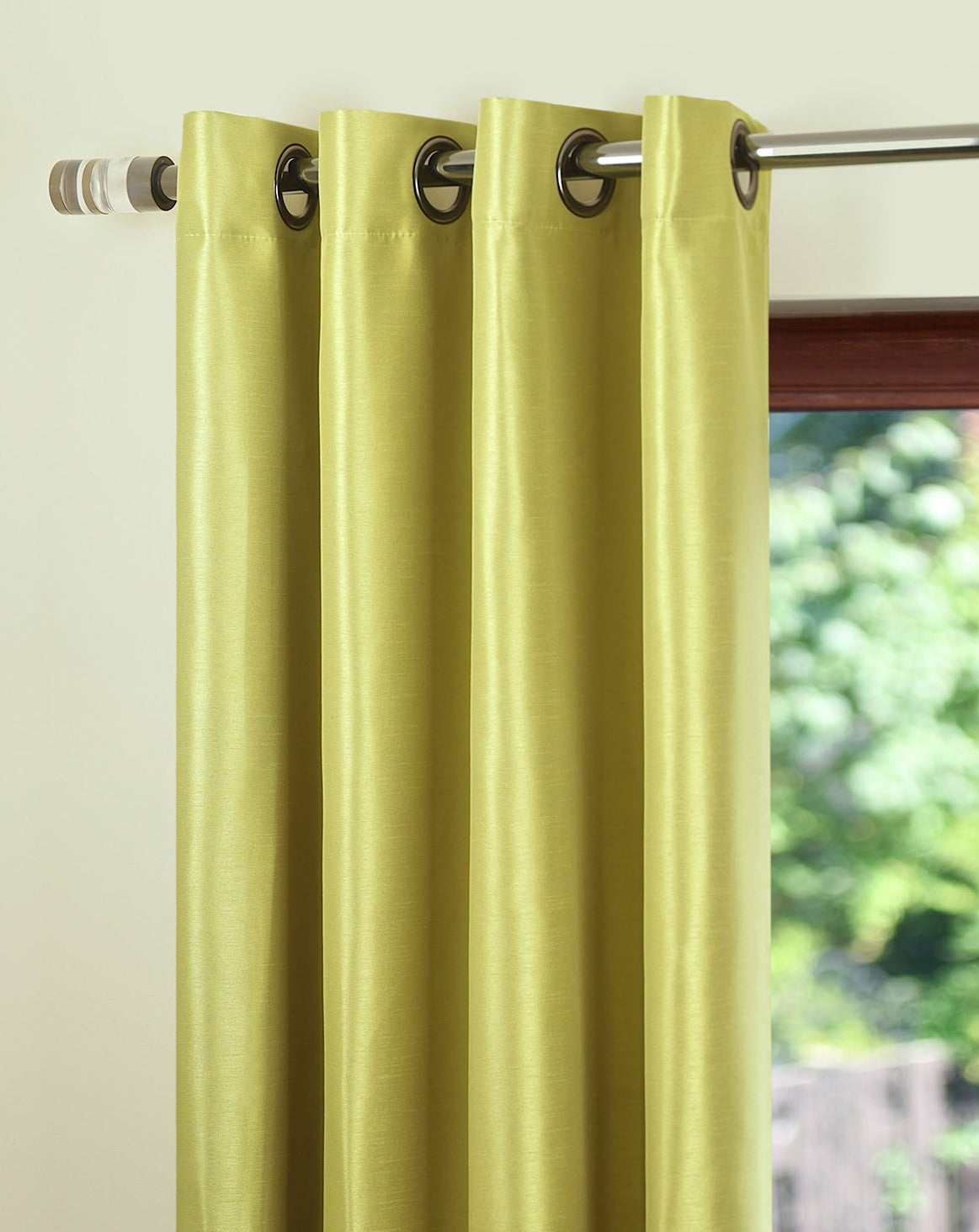 Oslo Faux Silk Dim Out Grommet Curtain 54"x 108"-Curtains-DECOROLALA