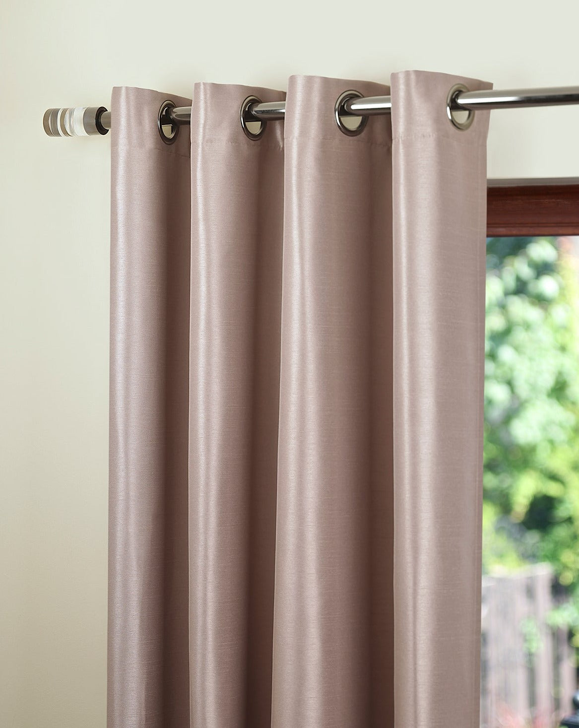 Oslo Faux Silk Dim Out Grommet Curtain 54"x 108"-Curtains-DECOROLALA