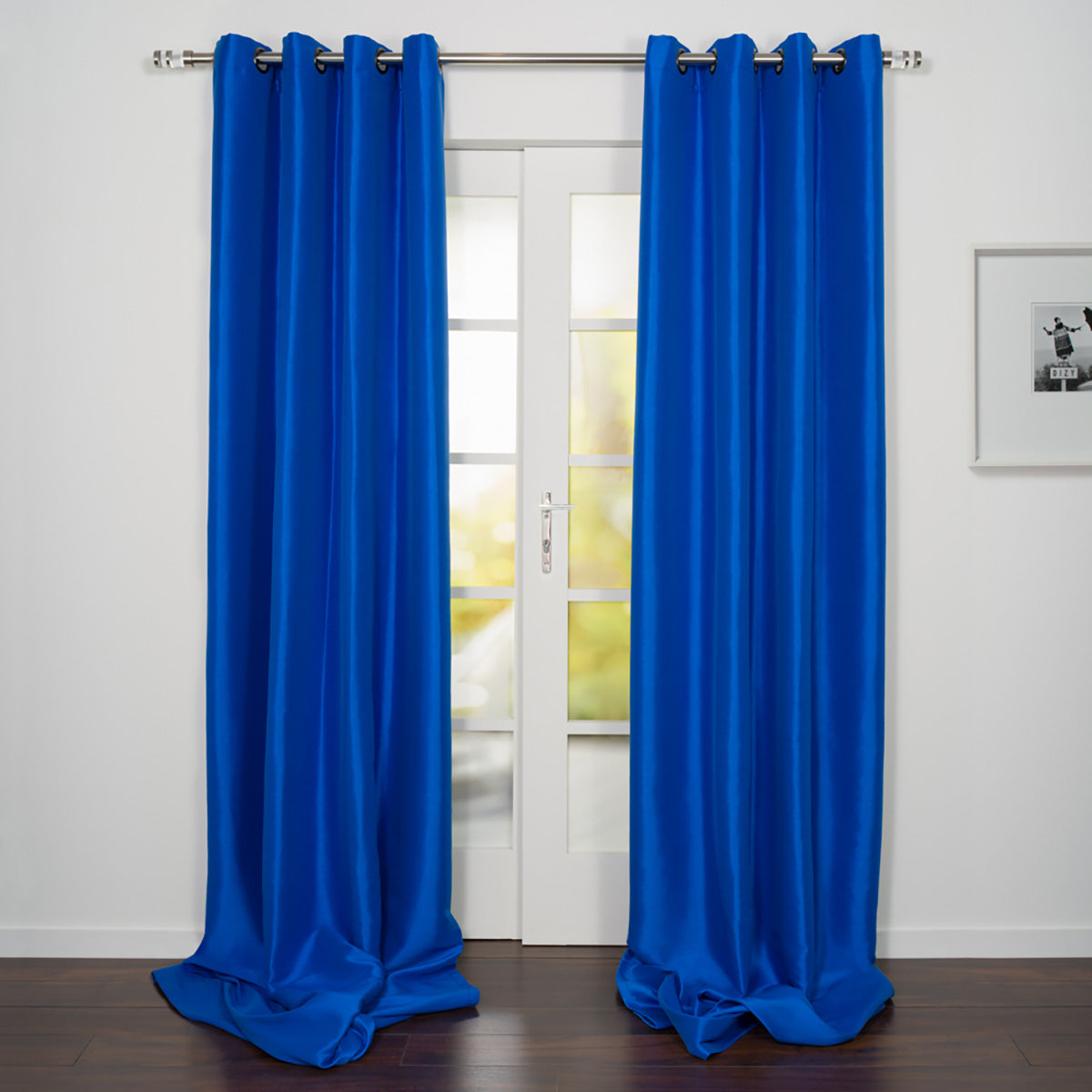 Oslo Faux Silk Dim Out Grommet Curtain 54"x 108"-Curtains-DECOROLALA