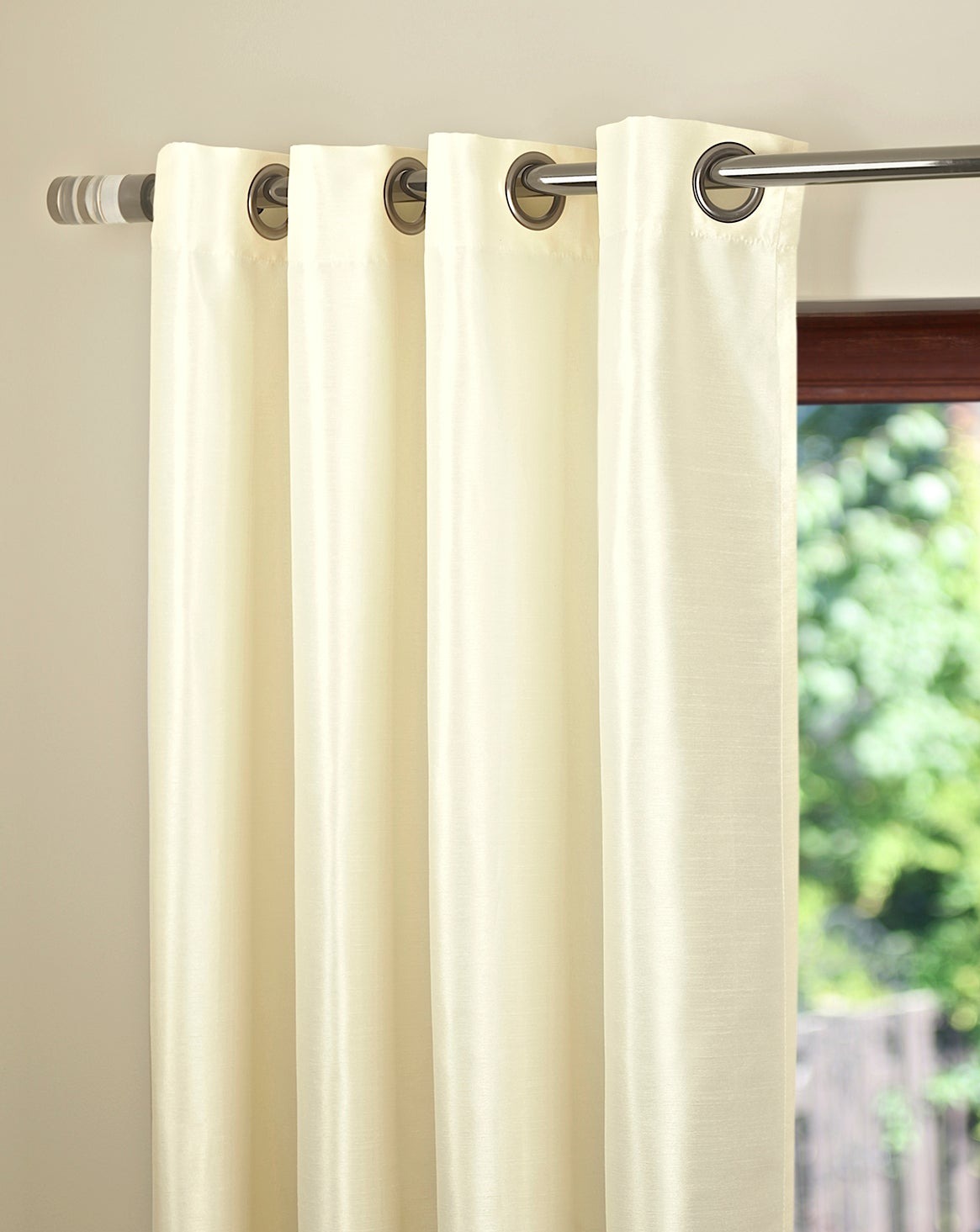 Oslo Faux Silk Dim Out Grommet Curtain 54"x 108"-Curtains-DECOROLALA