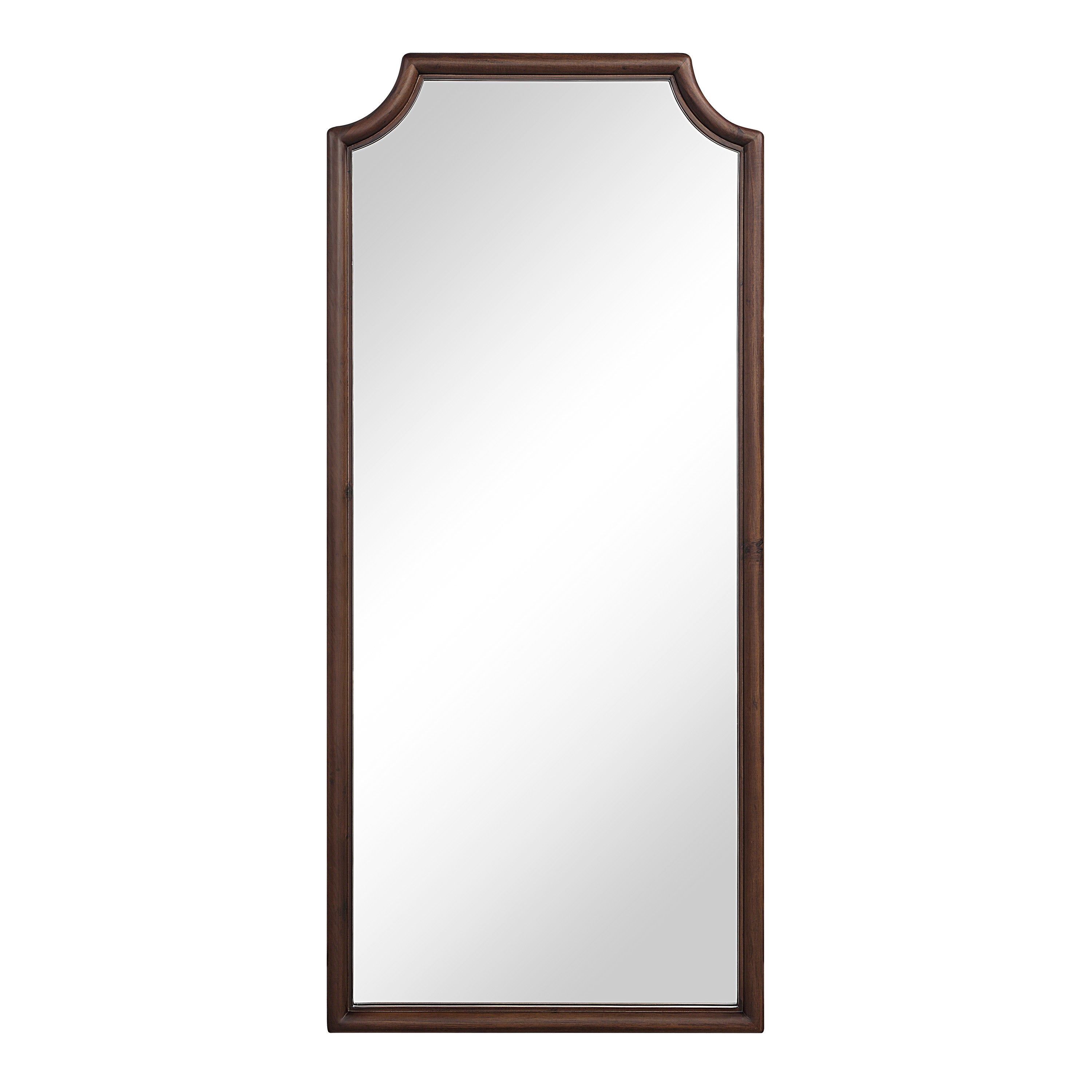 Otara 68" H x 30" W Wall Mirror, Brown-Mirror-DECOROLALA