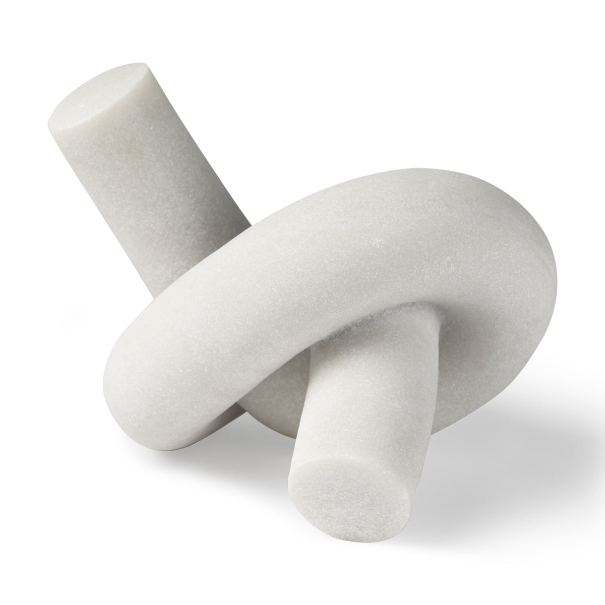 Otto Granite Resin Large Knot Sculpture - Cream-Objects-DECOROLALA