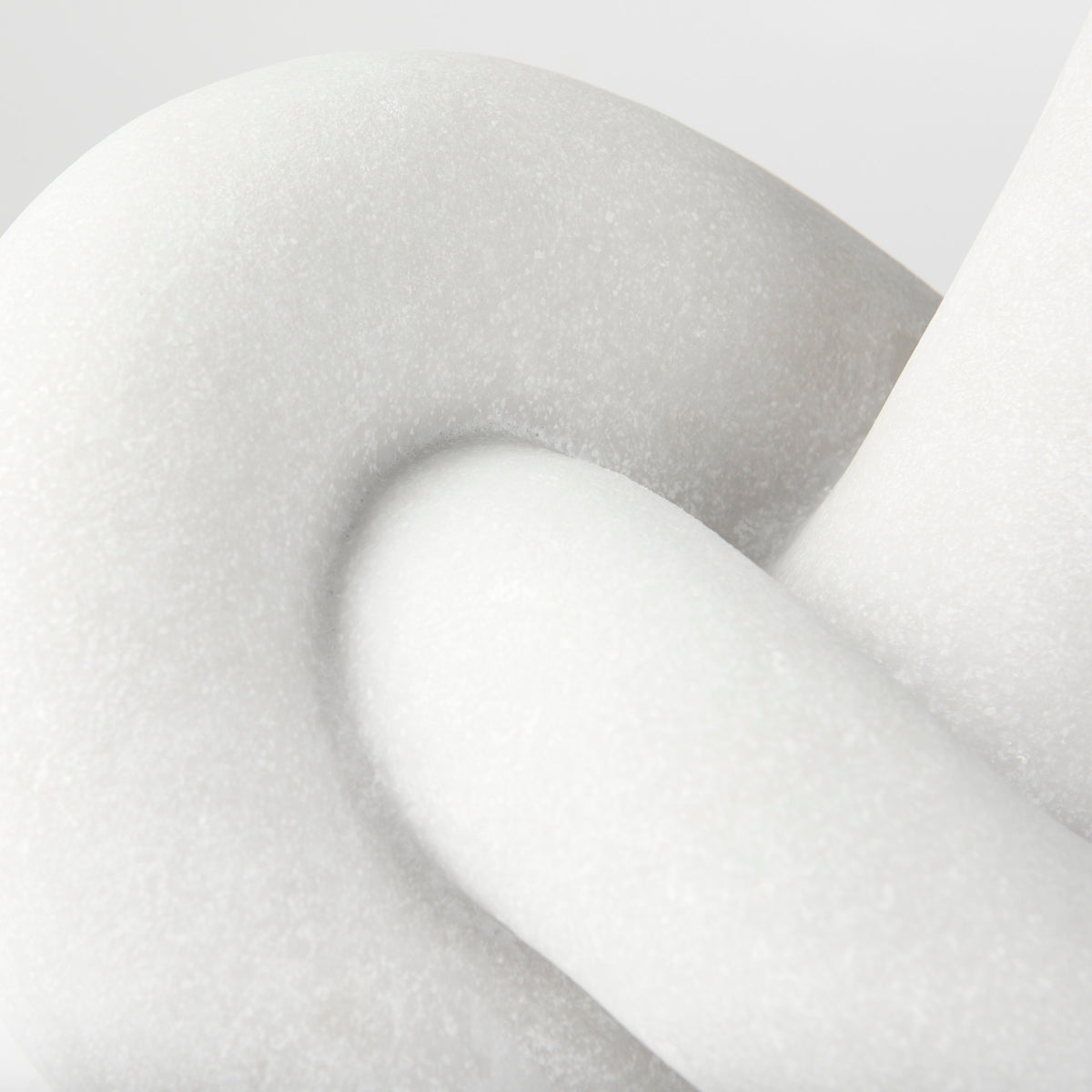 Otto Granite Resin Large Knot Sculpture - Cream-Objects-DECOROLALA