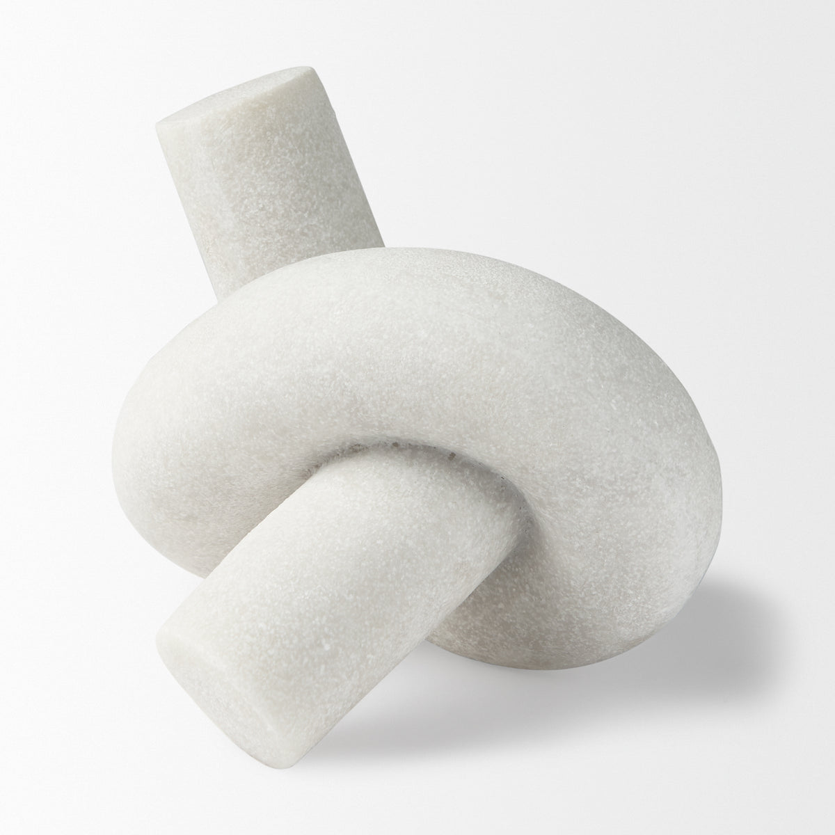 Otto Knot Sculpture - Cream Granite Resin Decorative Object-Objects-DECOROLALA