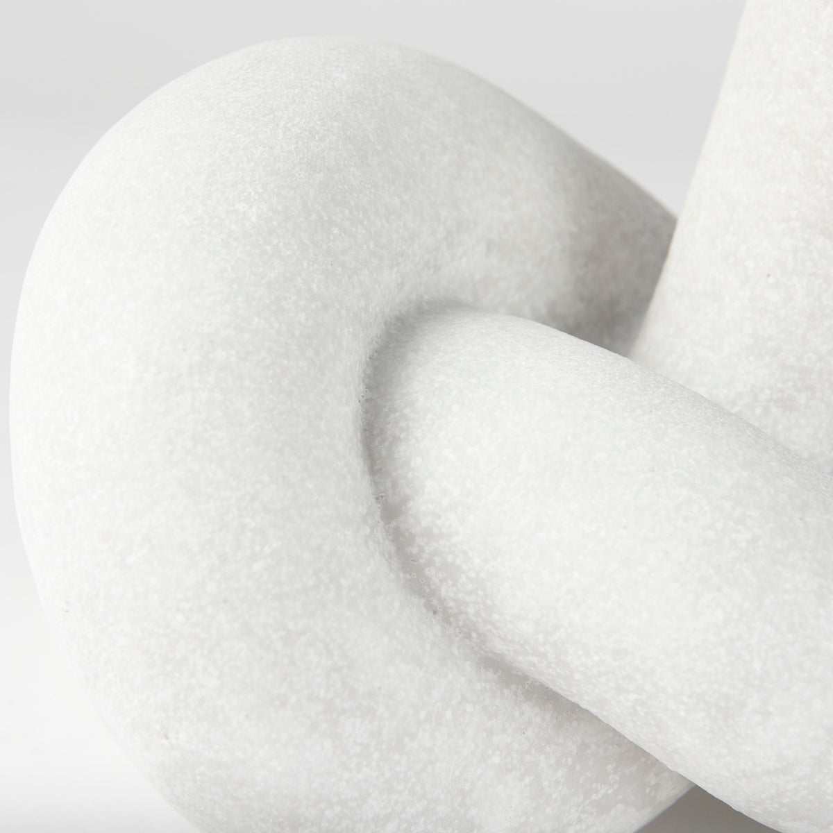 Otto Knot Sculpture - Cream Granite Resin Decorative Object-Objects-DECOROLALA