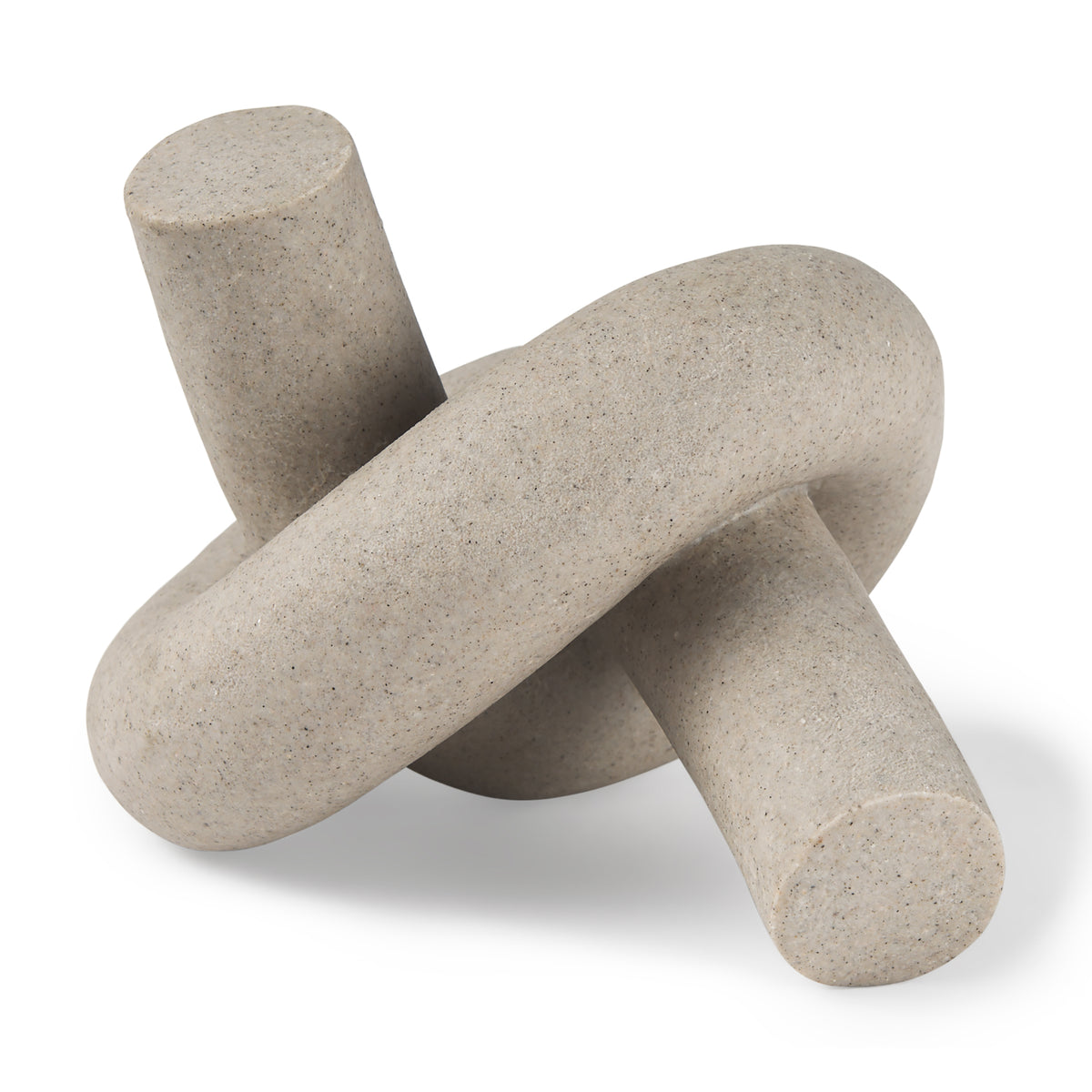 Otto Sandstone Resin Large Knot Sculpture Decorative Object-Objects-DECOROLALA