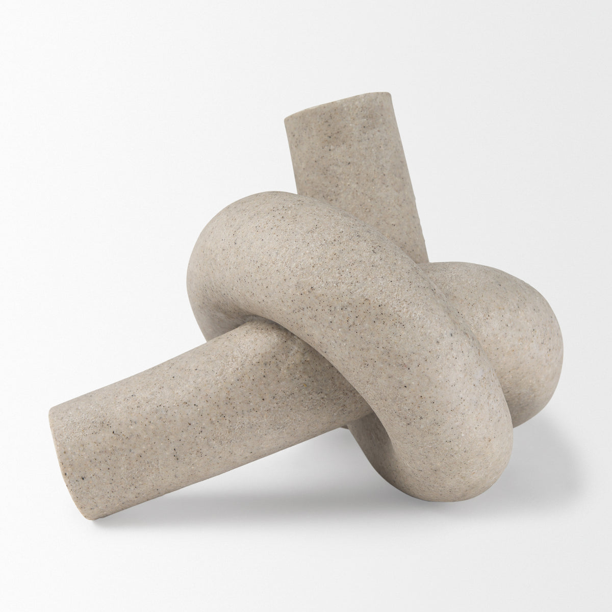 Otto Sandstone Resin Large Knot Sculpture Decorative Object-Objects-DECOROLALA
