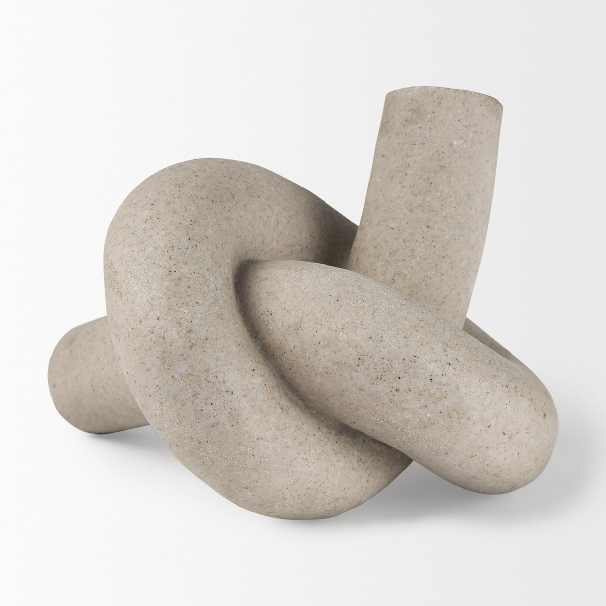 Otto Sandstone Resin Large Knot Sculpture Decorative Object-Objects-DECOROLALA