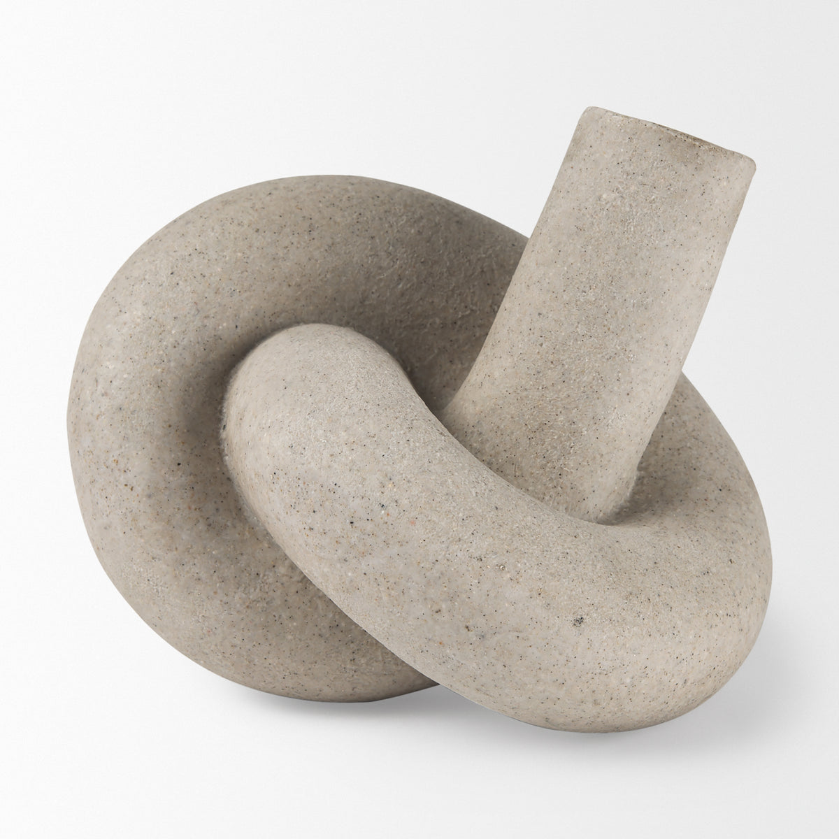 Otto Sandstone Resin Large Knot Sculpture Decorative Object-Objects-DECOROLALA