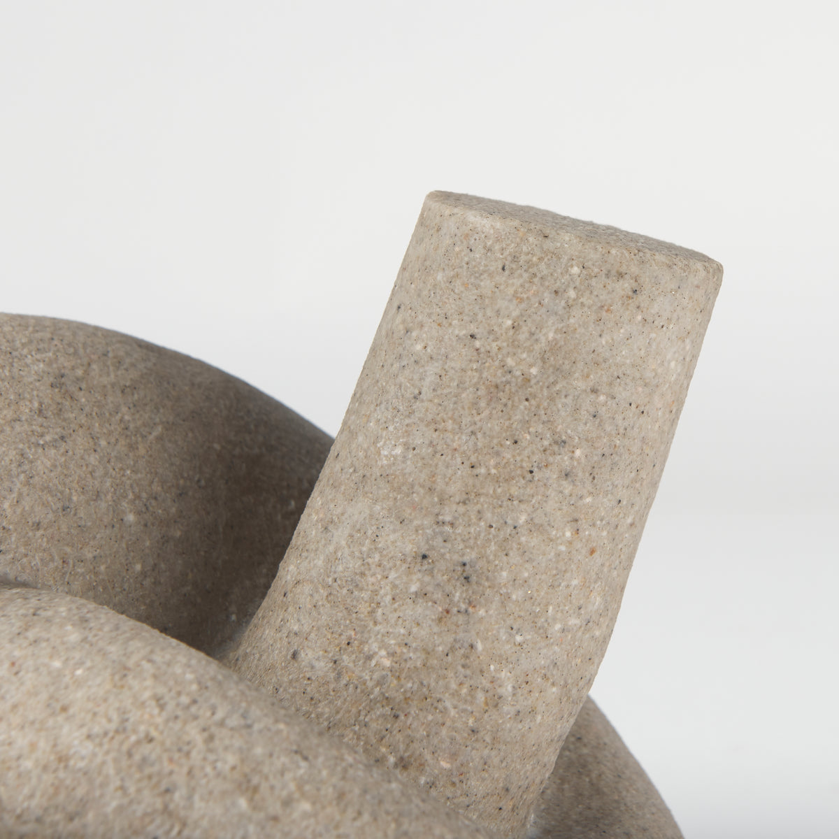 Otto Small Knot Sculpture - Sandstone Resin Decorative Object-Objects-DECOROLALA