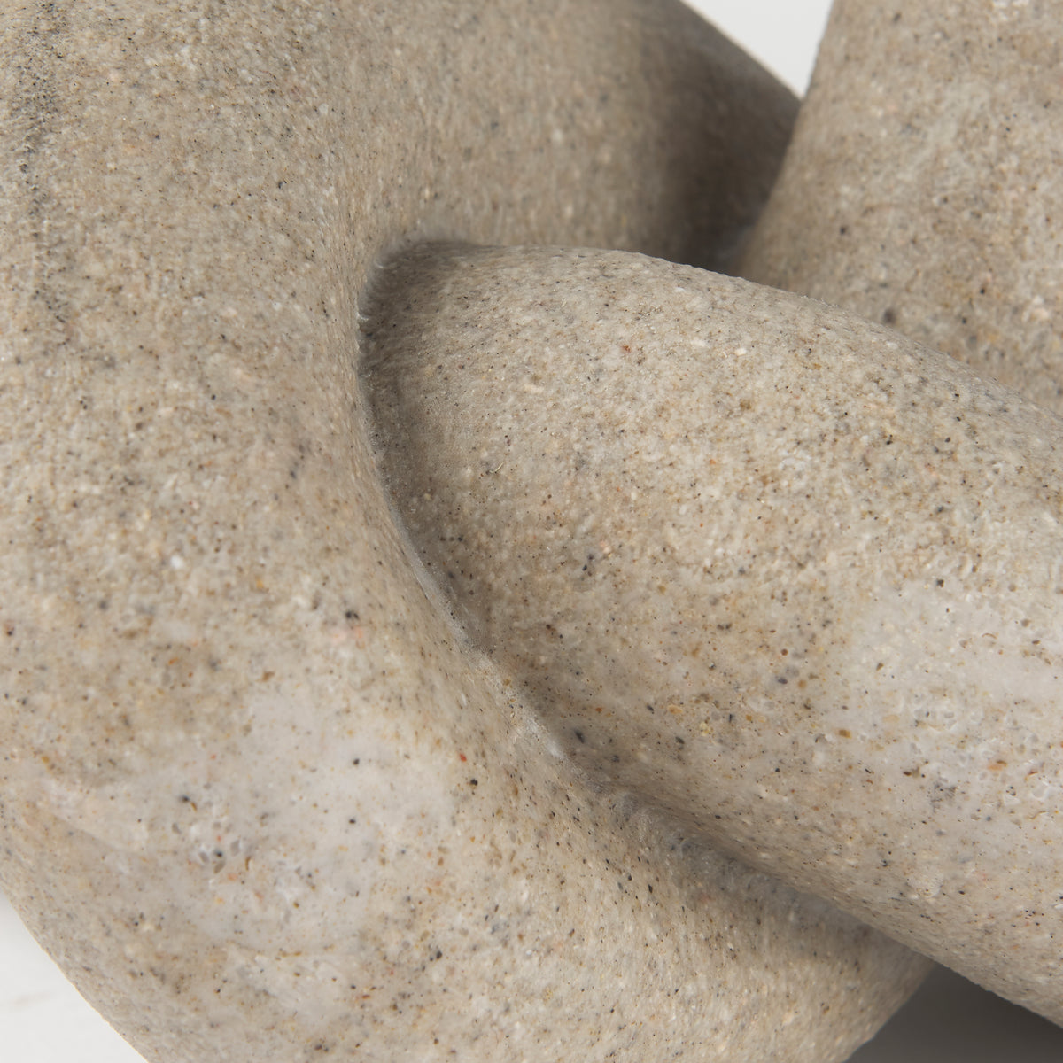 Otto Small Knot Sculpture - Sandstone Resin Decorative Object-Objects-DECOROLALA