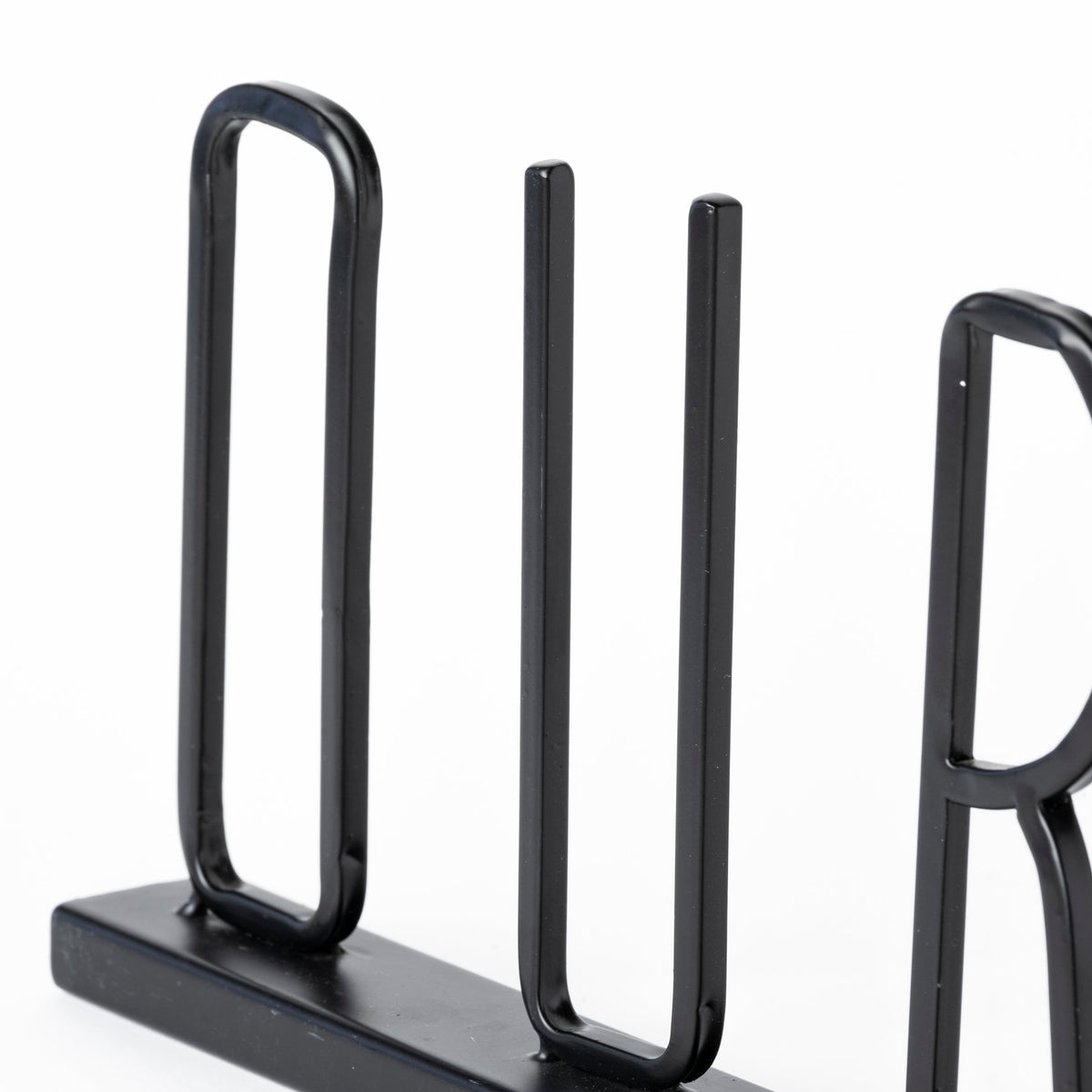 Our Nest Black Metal Sign - 24"L x 1"W-Objects-DECOROLALA