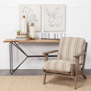 Our Nest Black Metal Sign - 24"L x 1"W-Objects-DECOROLALA
