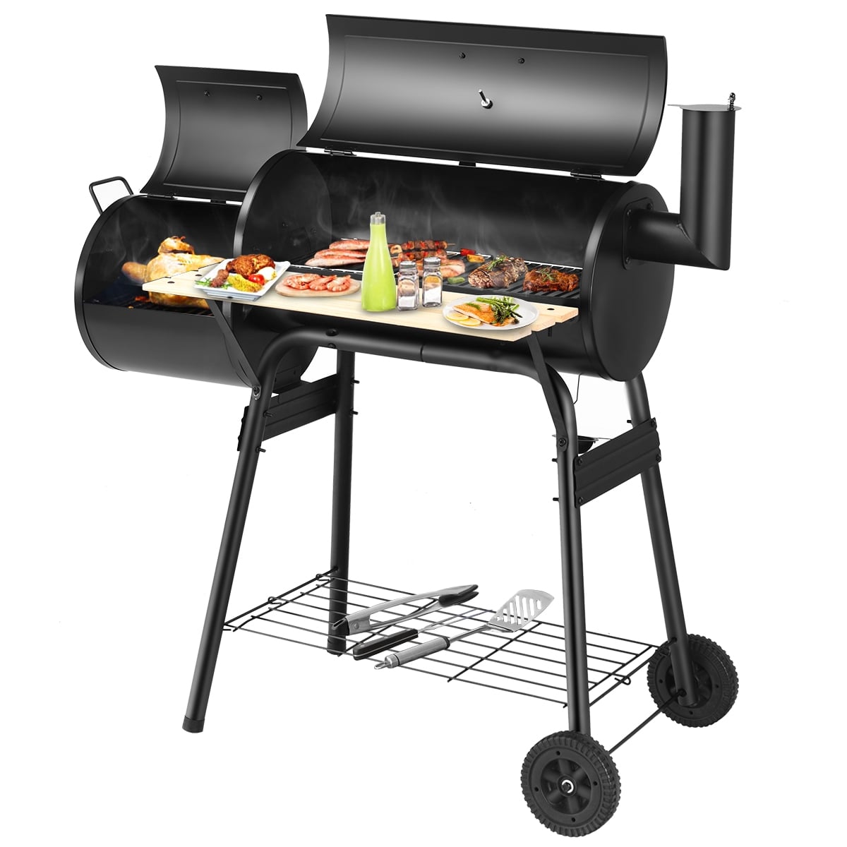Outdoor BBQ Grill Barbecue Pit Patio Cooker-Outdoor Grills-DECOROLALA