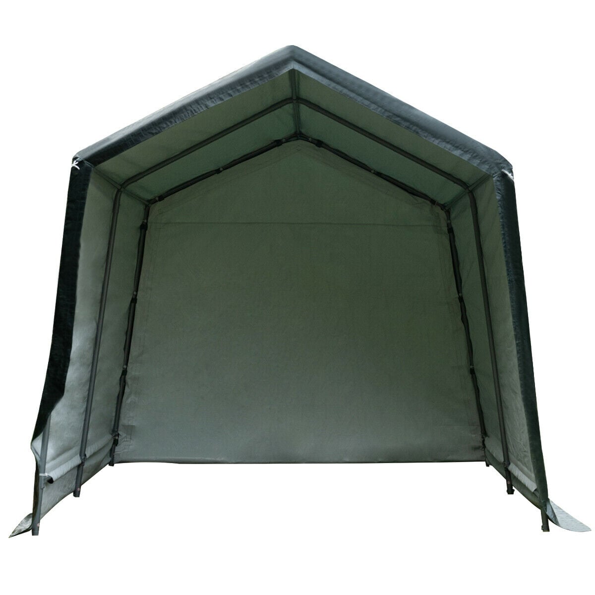 Outdoor Carport Shed with Sidewalls and Waterproof Ripstop Cover-10 x 10 ft-Carports-DECOROLALA