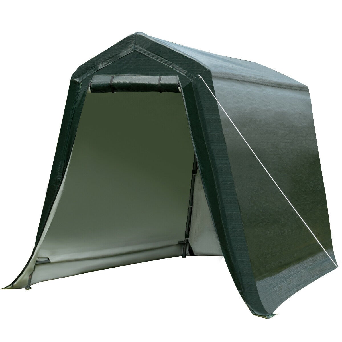 Outdoor Carport Shed with Sidewalls and Waterproof Ripstop Cover-6 x 8 ft-Carports-DECOROLALA