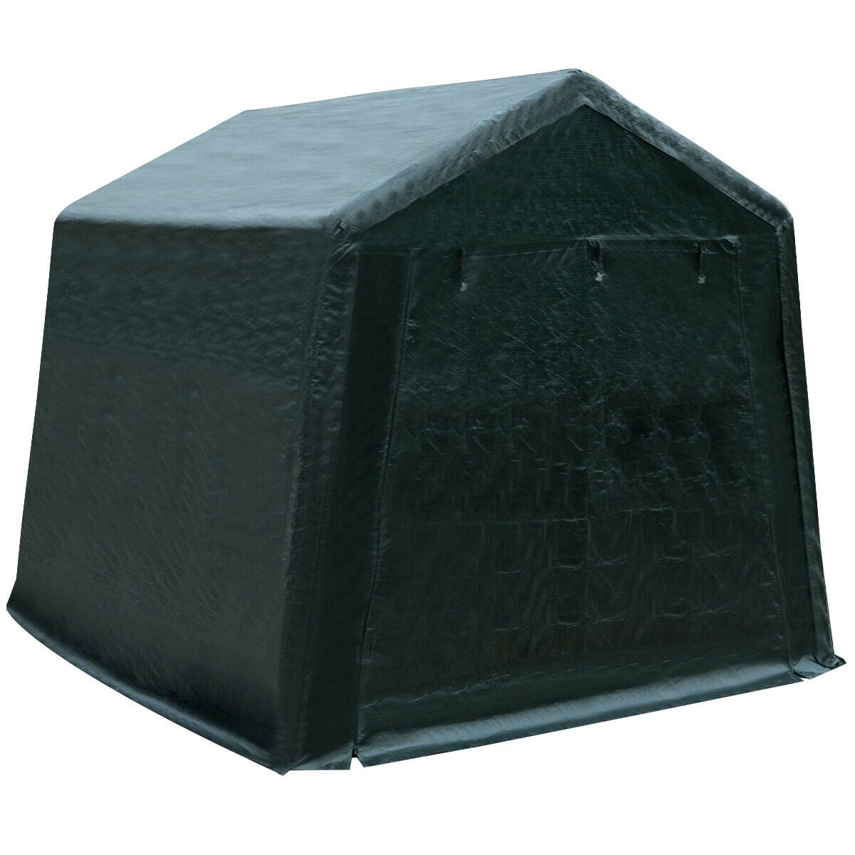 Outdoor Carport Shed with Sidewalls and Waterproof Ripstop Cover-8 x 14 ft-Carports-DECOROLALA