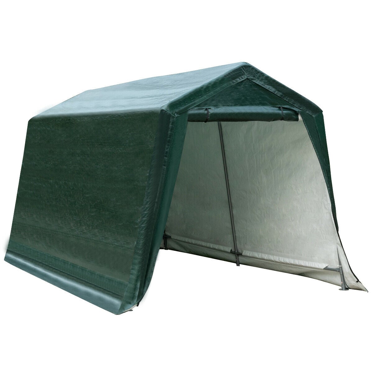 Outdoor Carport Shed with Sidewalls and Waterproof Ripstop Cover-8 x 14 ft-Carports-DECOROLALA