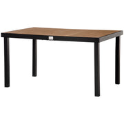 Outdoor Dining Table for 6 - Natural 55"-Patio Dining Tables-DECOROLALA