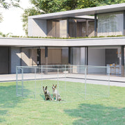 Outdoor Dog Playpen - 13' x 13' x 6' Galvanized Steel Kennel-Dogs-DECOROLALA