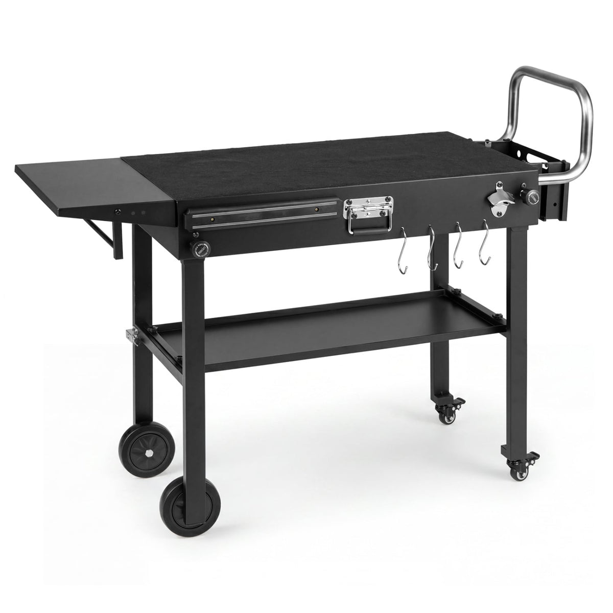Outdoor Grill Cart Foldable Grilling Table for Blackstone Griddle with 31” x 17” Tabletop-Outdoor Grills-DECOROLALA