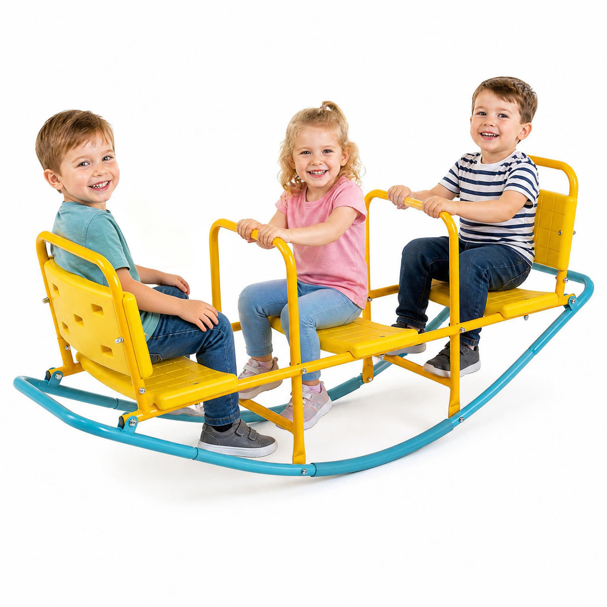 Outdoor Kids Seesaw Swivel Teeter for 3 to 8 Years Old
